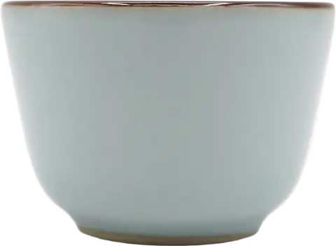Celadon Brown Rim Cup # 95958