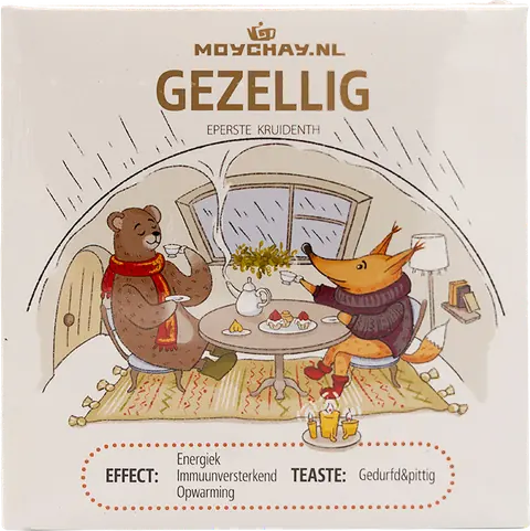 Gezellig Geperste Thee Brick – Gekruide Zwarte Thee & Kruidenmix