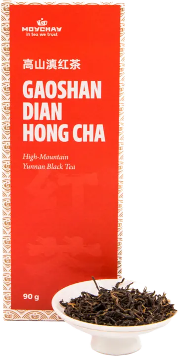 Black Tea GAOSHAN DIAN HONG CHA, Chinese tea from High Mountain in Yunnan Province (Red Tea), 90g