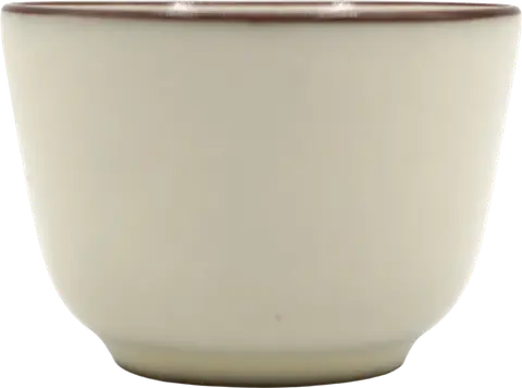 Moon Yellow Brown Rim Cup # 95959