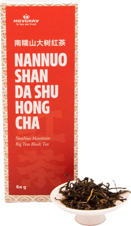 Black Tea NANNUO SHAN DA SHU HONG CHA Mountain Big Tree, Chinese tea from Yunnan Province (Red Tea), 60g